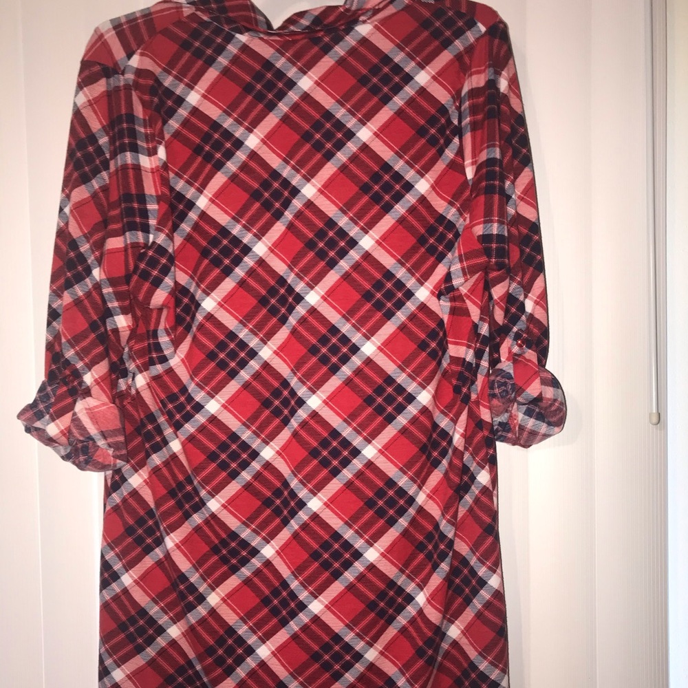 A polyester dress